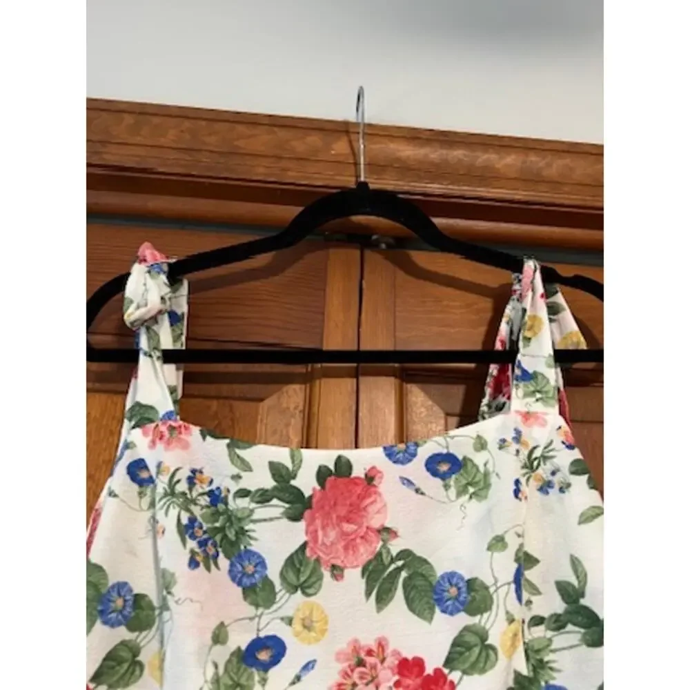 Old Navy Fitted Tie-Shoulder Cropped Dobby Corset Cami Top Pink Rose Coquette XL